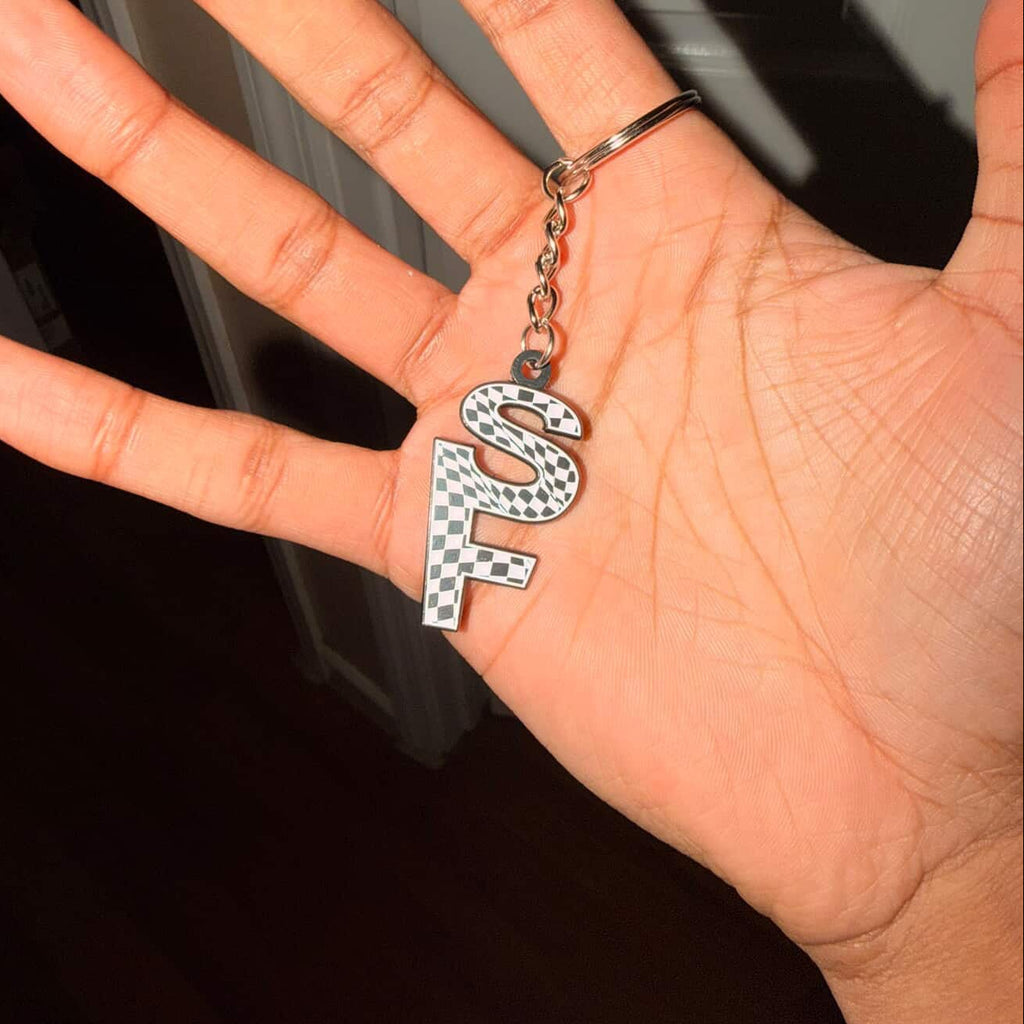 CHECKERED FLAG KEYCHAIN